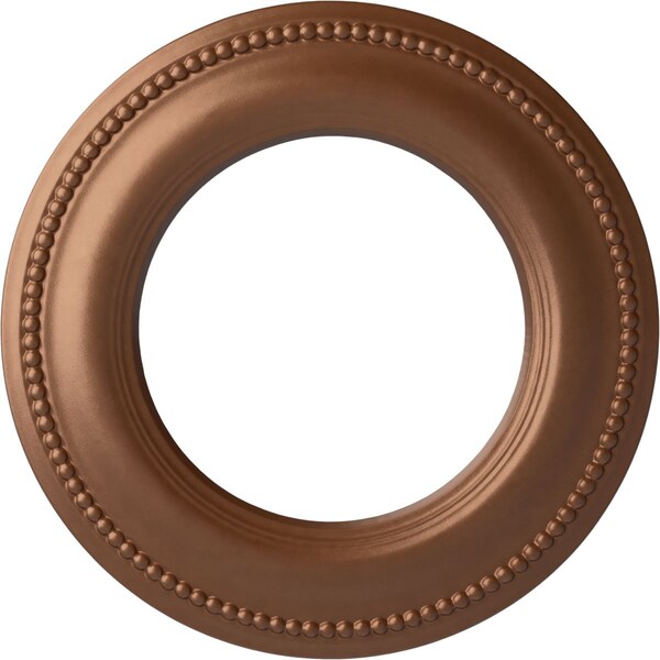 Ekena Millwork Bradford Classic Medallion (Canopies up to 8 5/8"), 13"OD x 7 1/2"ID x 3/4"P, Polished Copper CM13BRPOS - main